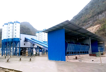 HZS240混凝土攪拌站(圖2) 貴州安順雙120混凝土攪拌站